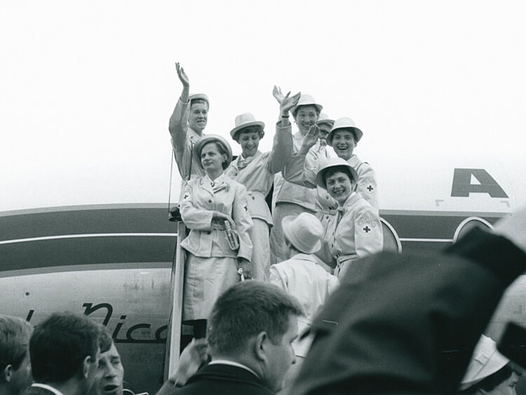 Abflug in Köln am 8. September 1966